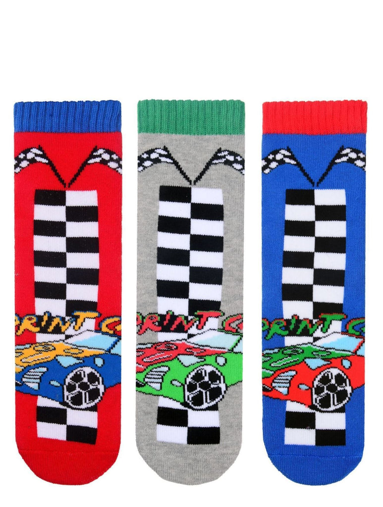 boys racing car socks