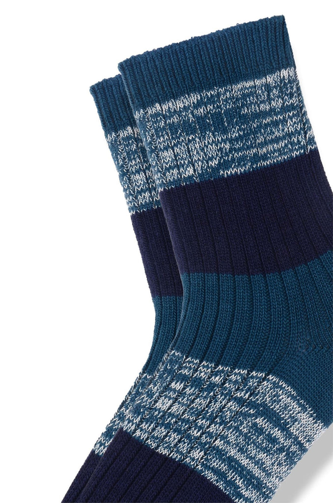 striped blue sock