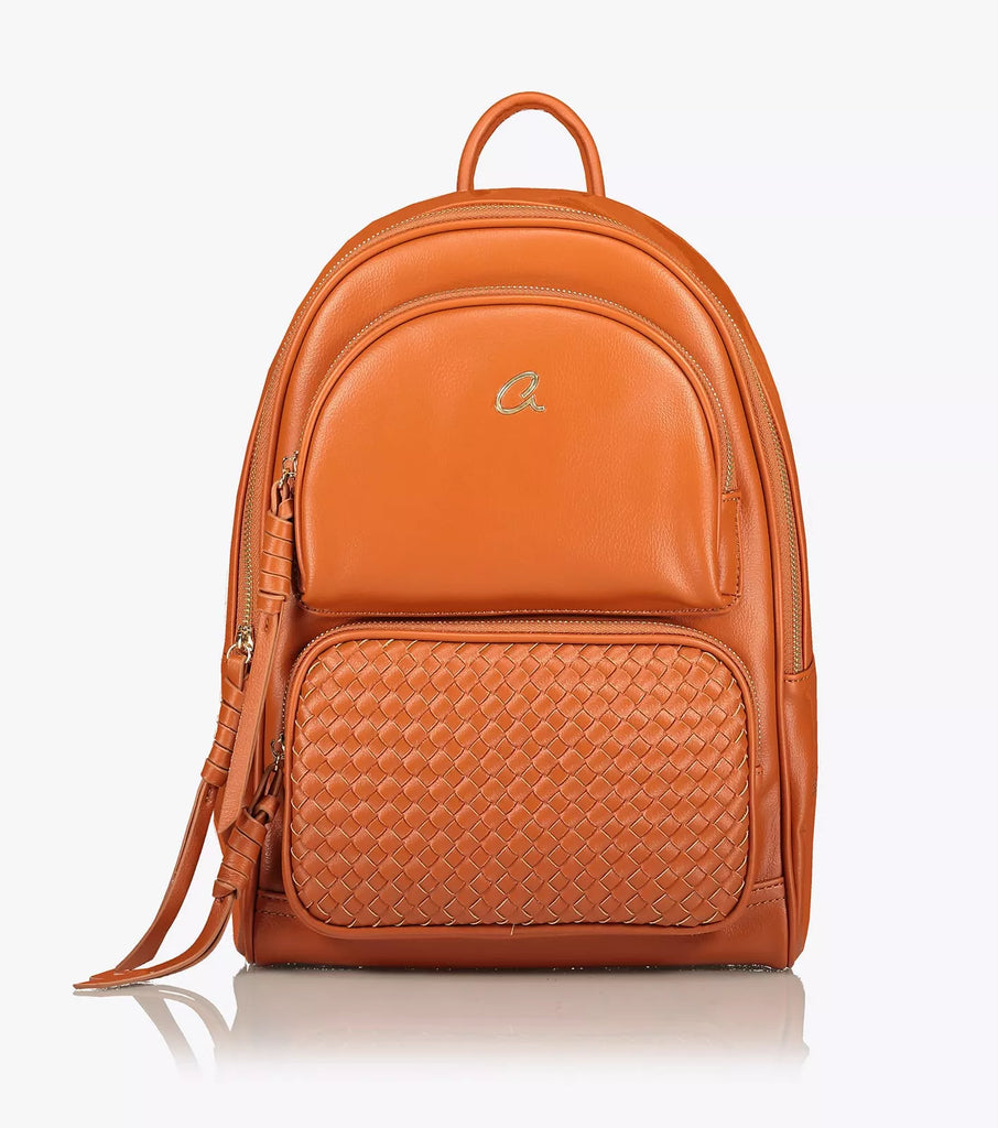 Axel Camel Lettice Backpack with Two Front Zip pockets