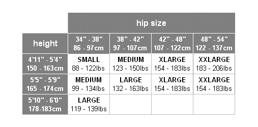 tights size guide
