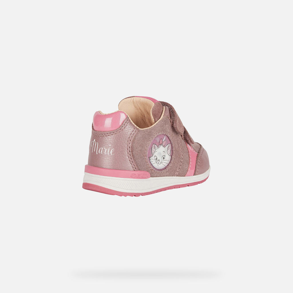 Geox Dark Rose and Fuchsia Aristocat Baby Girl Trainers