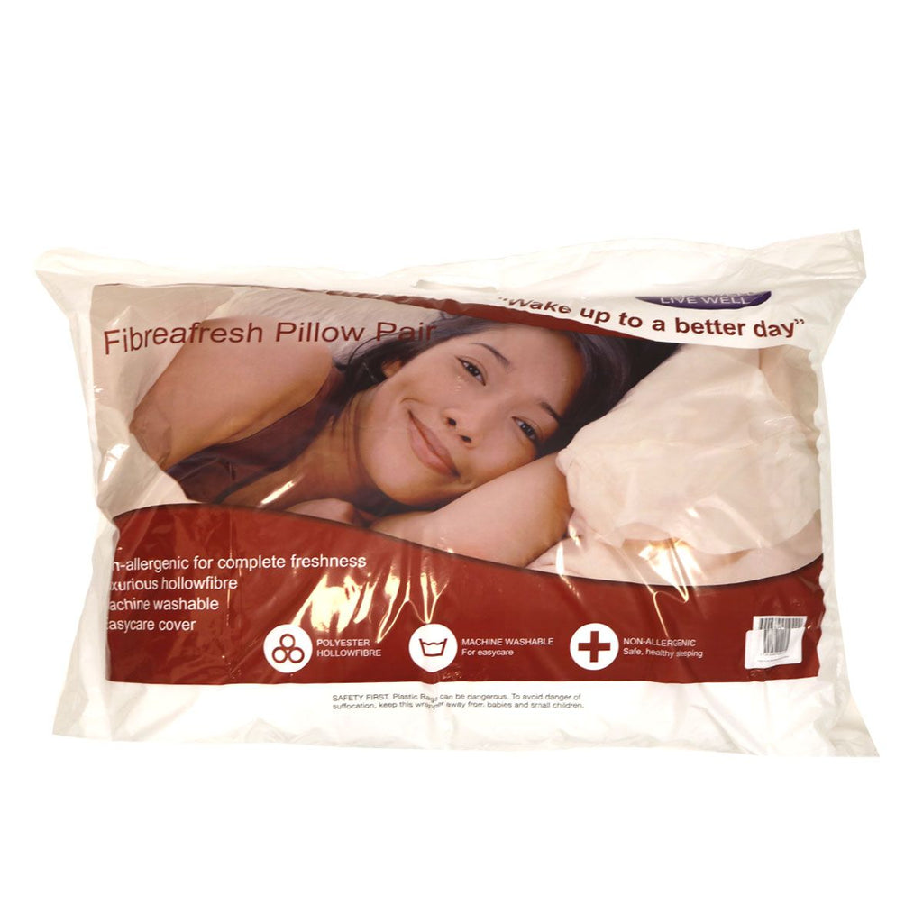 Fibreafresh Hollowfibre Pillow Pair