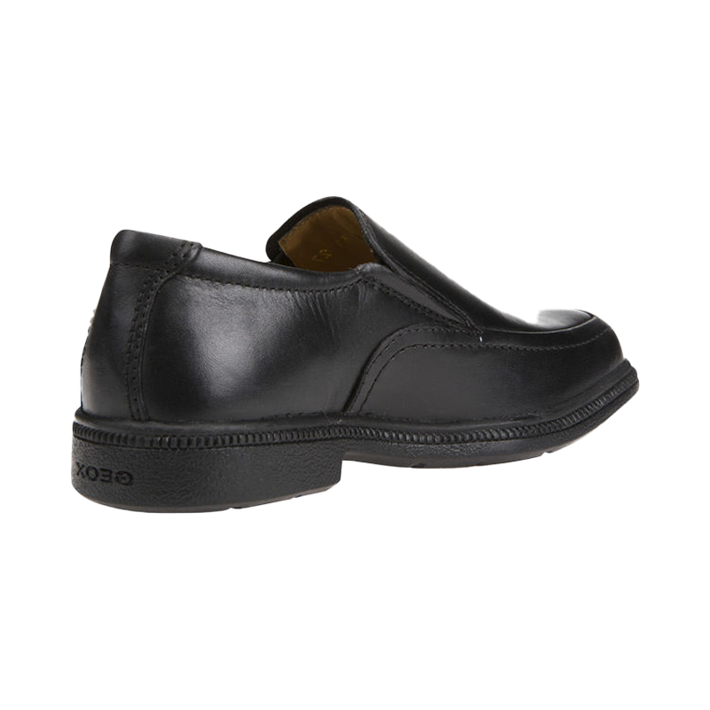 Black Leather Geox Federico Shoes