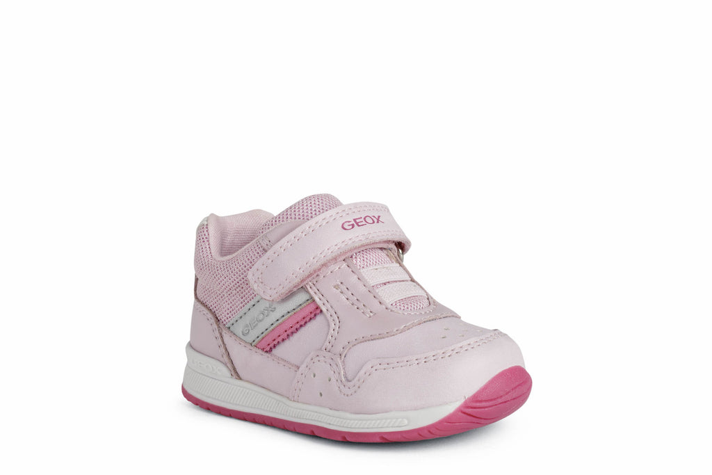 Geox Pink and Fuchsia Baby Girl B Rishon Sneakers