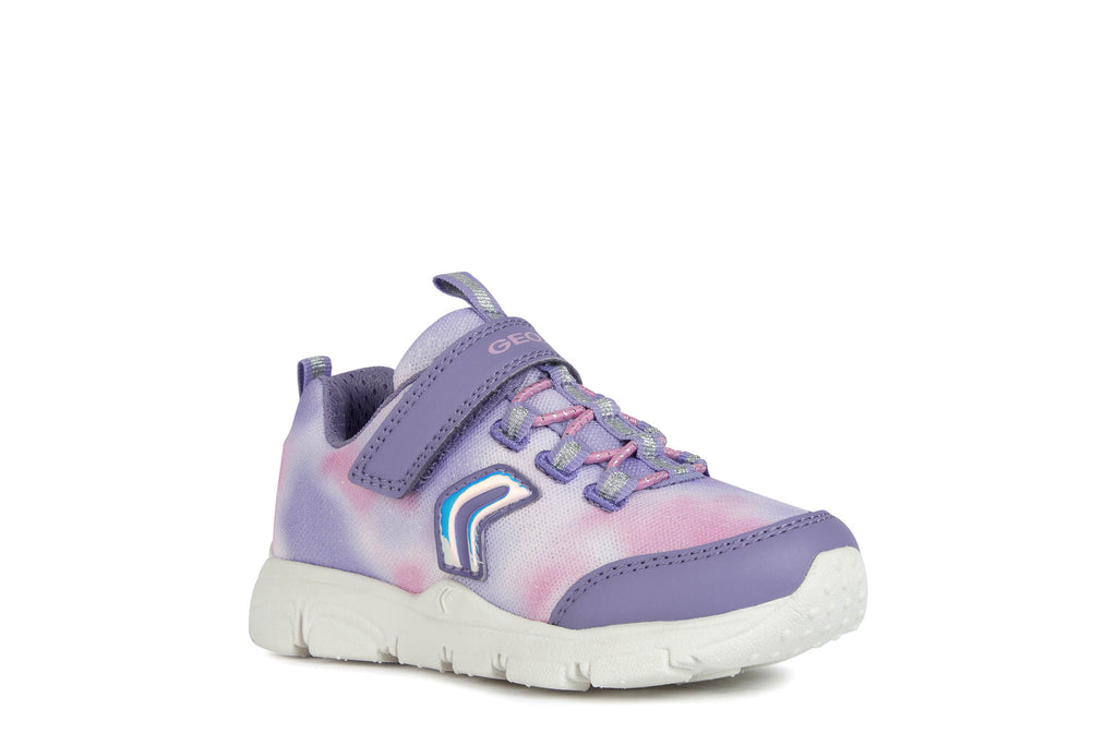Geox Torque Violet and Cyclamen Trainers