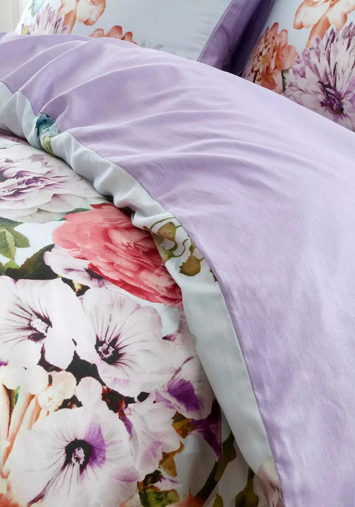 Hyperion Amaranth Floral - Purple Duvet Set