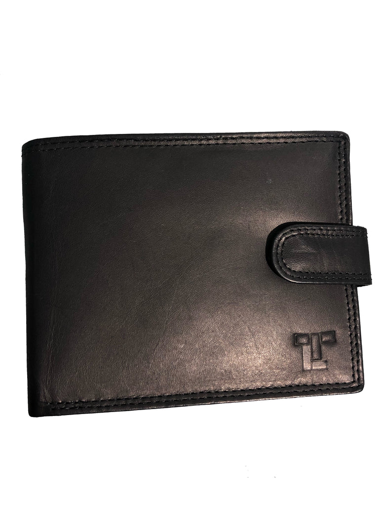 black leather wallet