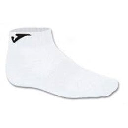 White joma ankle sock with black j logo