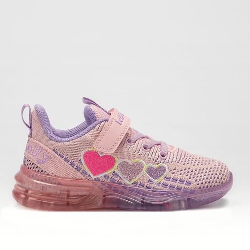 Lelli Kelly Marta Pink and Lilac Glitter Light up Trainers