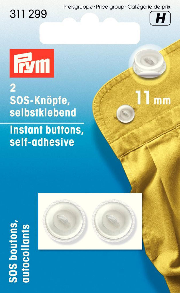 Prym Set of 2 Self-Adhesive Buttons