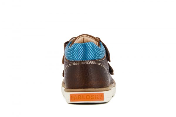 Pablosky Leather Brown and Blue Boots
