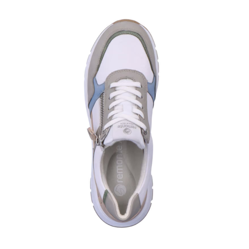 Remonte Leather Trainers with Multi-colour Detail