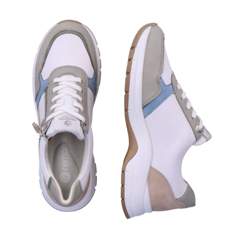 Remonte Leather Trainers with Multi-colour Detail