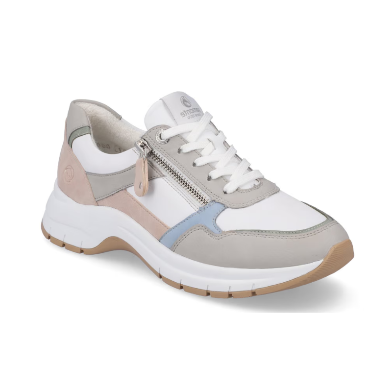 Remonte Leather Trainers with Multi-colour Detail