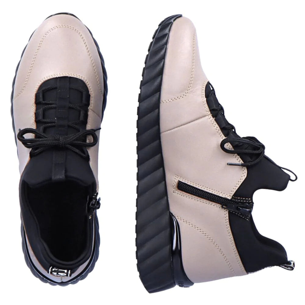 Remonte Black and Beige Casual Shoe