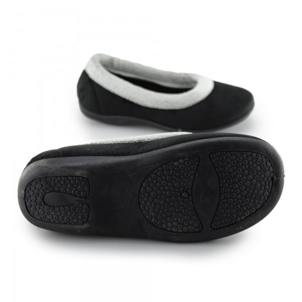 Black and Grey Women's Slippers
