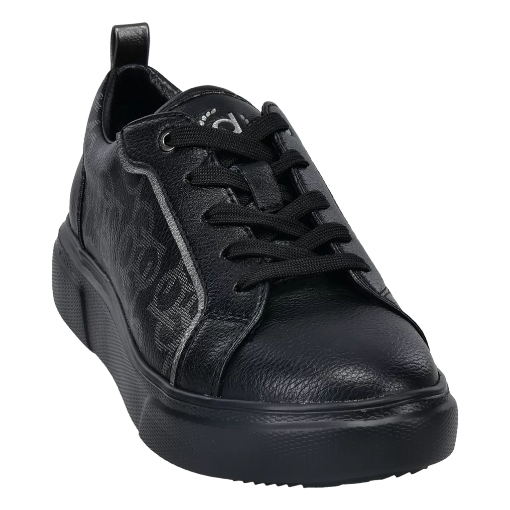 Black and silver trainers ladies shop