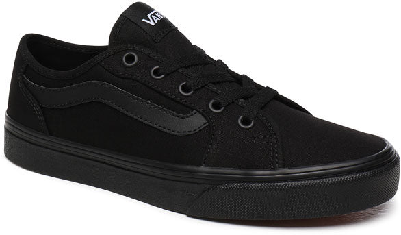 Black suede/canvas trainer with laces from Vans