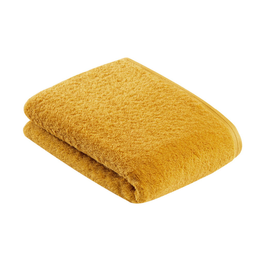 Vegan towel in yellow